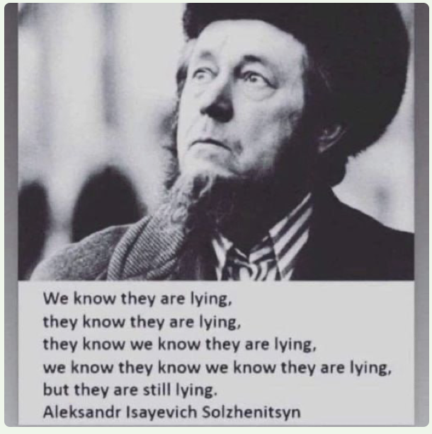 OL citat Solzhenitsyn we know they are lying